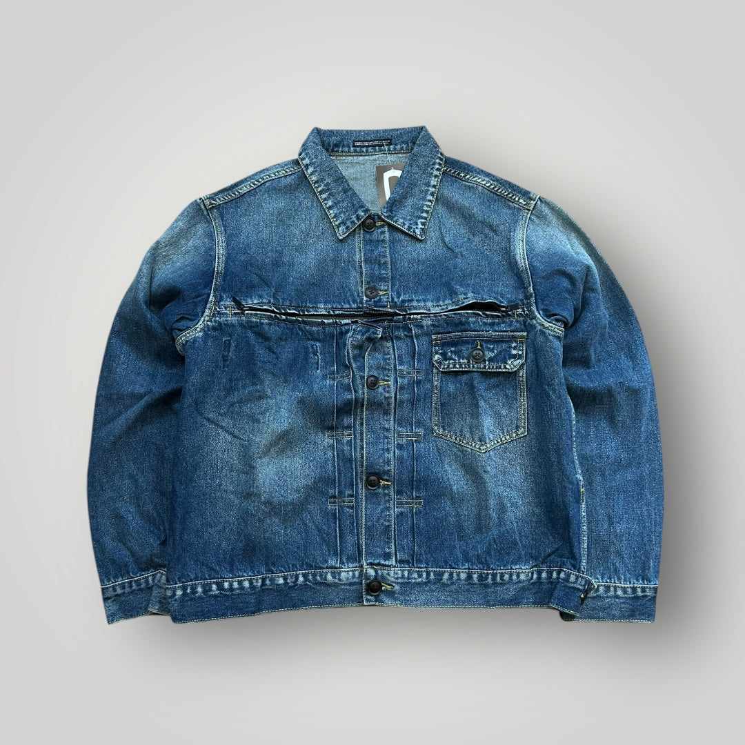 Yohji Yamamoto Pour Homme SS21 Heavy Denim Zip Chest Jacket