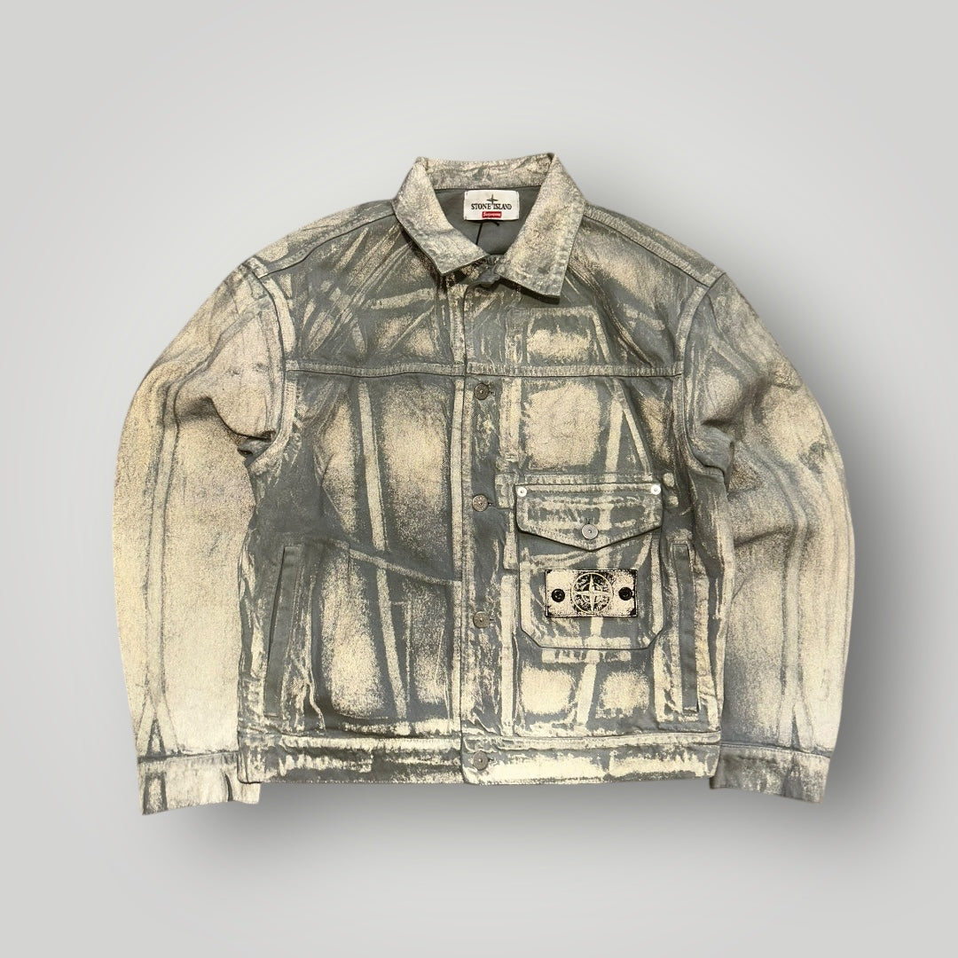 Stone Island x Supreme AW/23 Reflective Bull Denim-TC Trucker