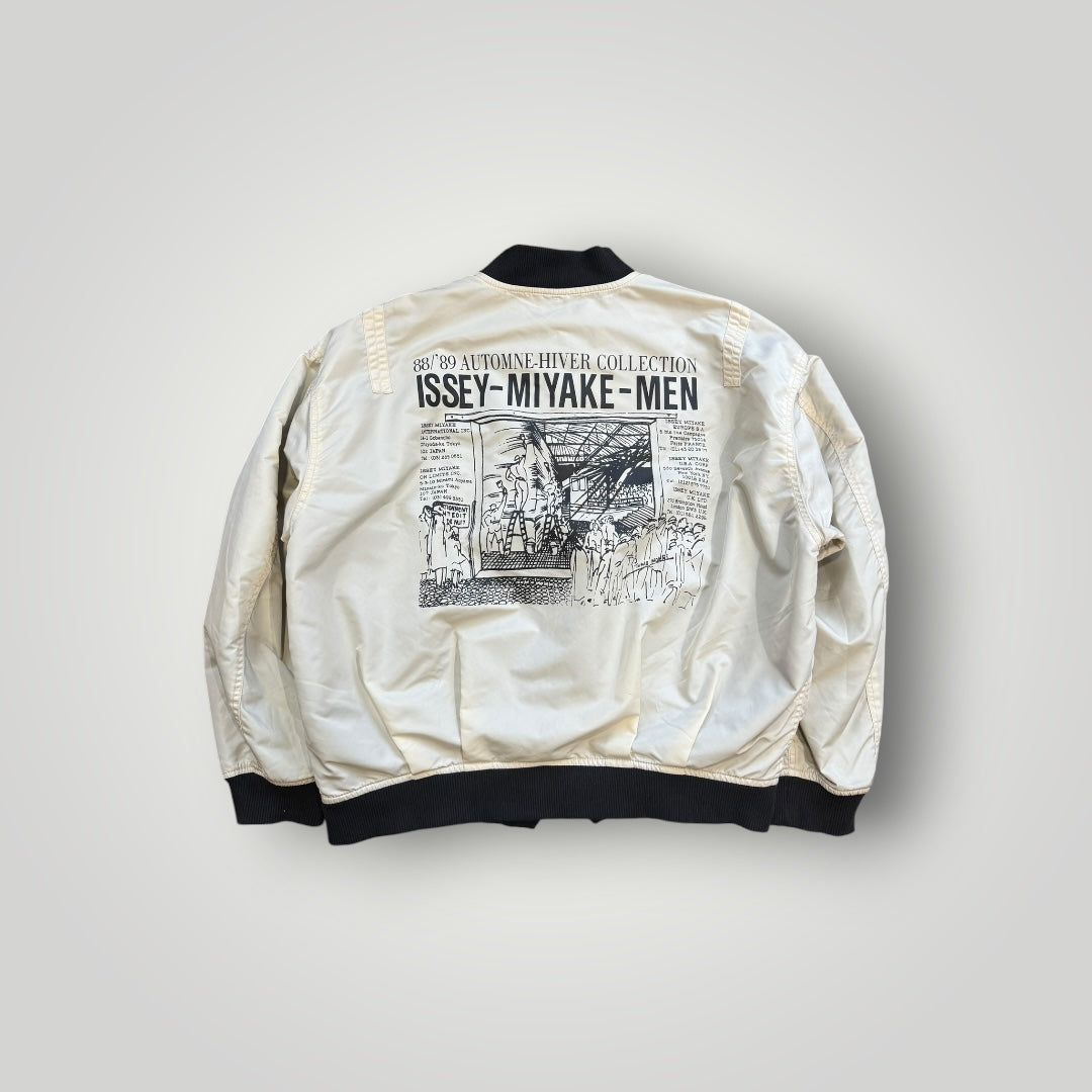 Issey Miyake AW 88/89 Staff Issued Runway Reversible Bomber Jacket